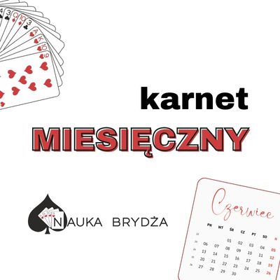 Karnet miesięczny za zajęcia brydżowe